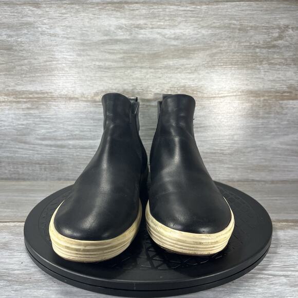Ecco Women’s Soft 7 Black Leather Chelsea Boots Size EU 39 US 8.5 - Picture 2 of 15